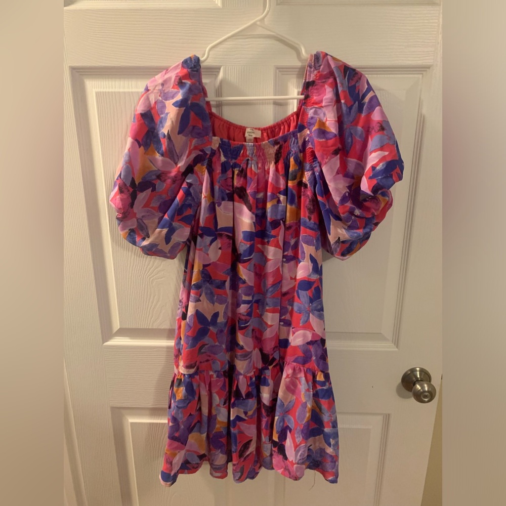 Spring multicolor mini dress